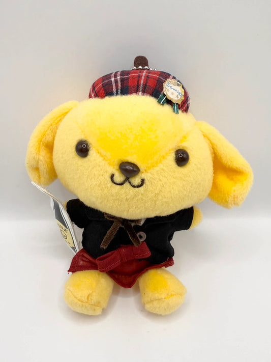 Sanrio Pom Pom Purin Official Retro Style Plush Keychain