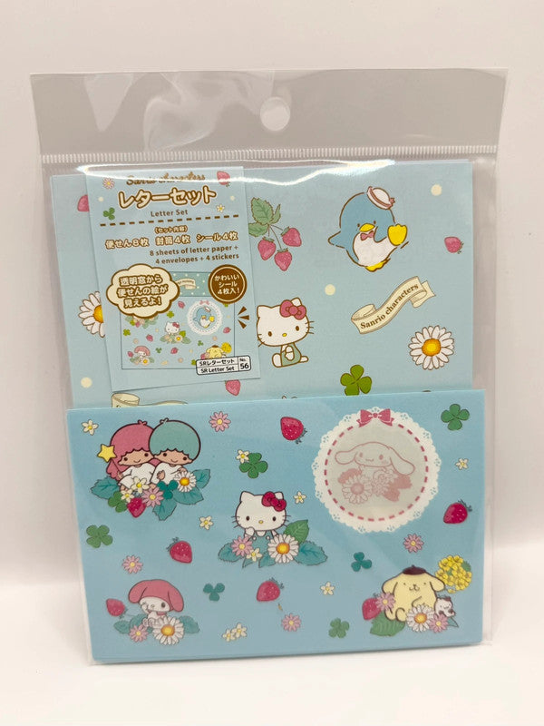 Sanrio Characters Blue Official Letter Set
