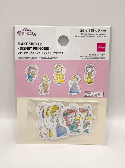 Disney Princess Official Flake Sticker Set