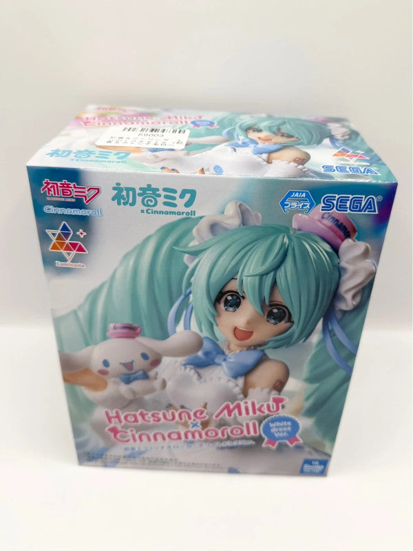 Hatsune Miku x Cinnamoroll Sega Luminasta White Dress Version Figurine