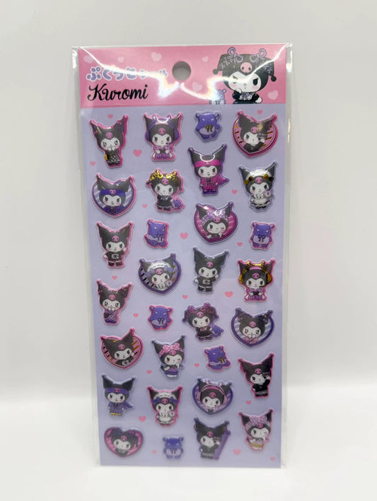 Sanrio Kuromi Thick Sticker Set New and sealed