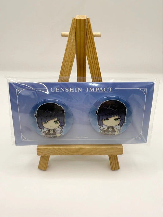 Genshin Impact Badge Set of 2 Official Mihoyo