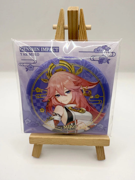 Genshin Impact Badge Large Official Character Mihoyo Miko