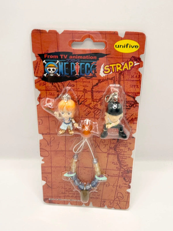 One Piece Official Keychain / Strap & Charm Nami & Zoro Bundle
