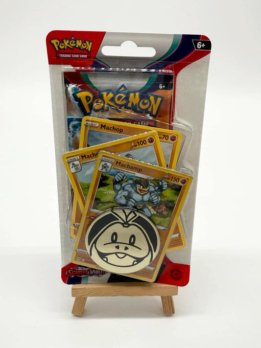 Pokemon Scarlet and Violet Premium Checklane Blister Machamp