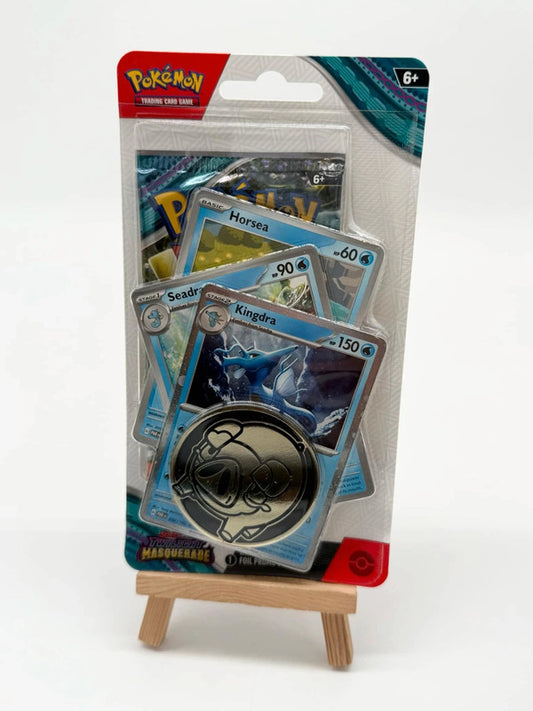 Pokémon TCG: Twilight Masquerade Premium Checklane Blister Kingdra