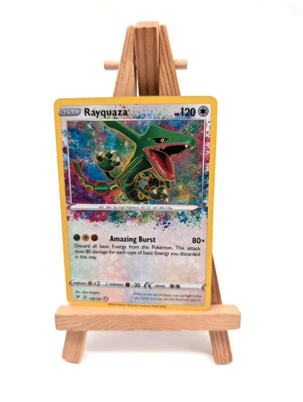Pokémon TCG Rayquaza 138/185 Vivid Voltage Amazing Trading Card