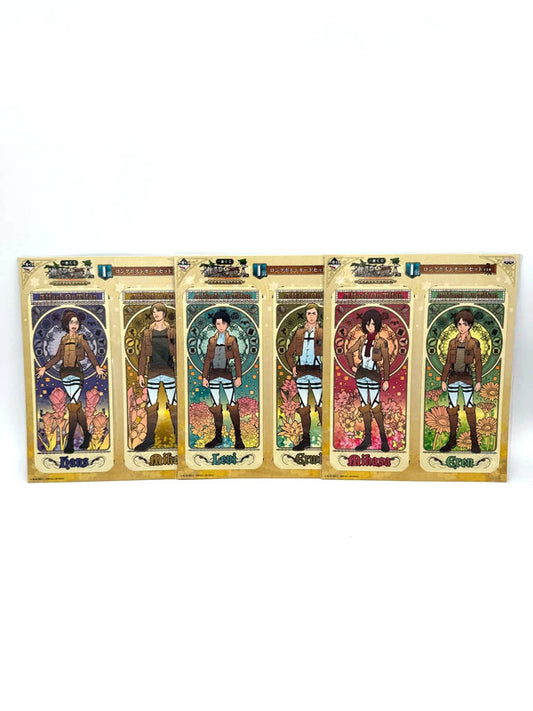 Attack on Titan Set of Thick Book Markers New and Sealed