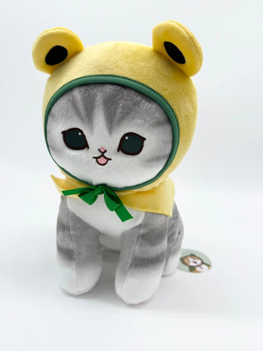 Mofusand Cat Dressed as Frog Official Plush Soft Toy Japan Exclusive Design