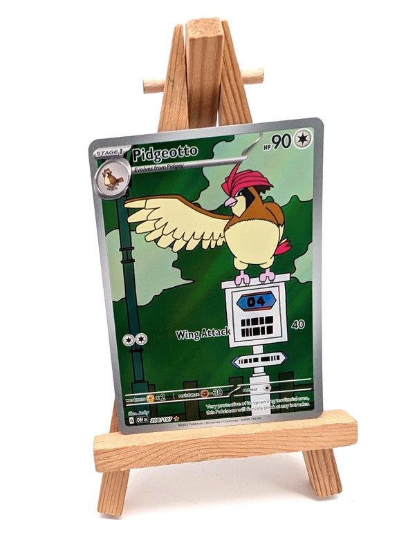 Pokemon Card Pidgeotto 208/197 Obsidian Flames Full Art Illustration
