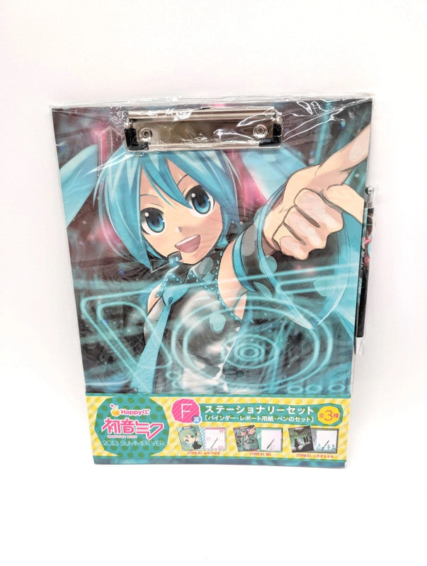 Licensed Hatsune Miku clipboard With pen and others New and sealed