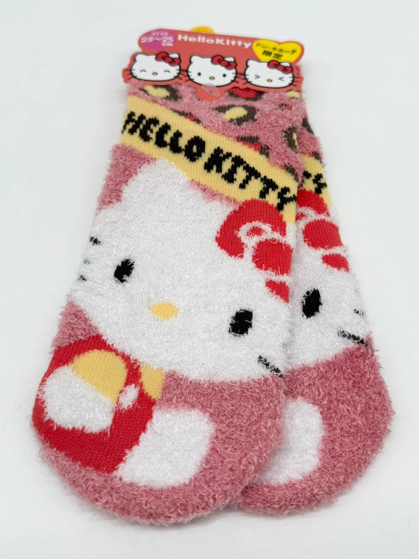 Women's Sanrio Official Hello Kitty Fluffy Socks Uk 4-7