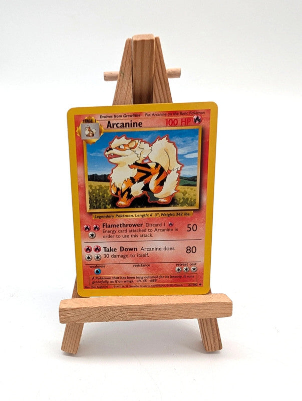 Pokémon TCG Arcanine Base Set 23/102 Regular Mint