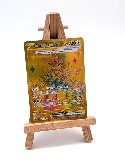 Terapagos EX Hyper Rare Gold Secret Rare 180/131 Pokémon Prismatic Evolutions