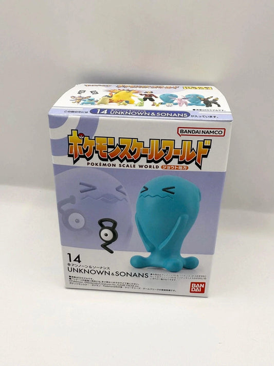 Pokemon Japanese Exclusive Unknown and Wobbufett Figurine New and Sealed