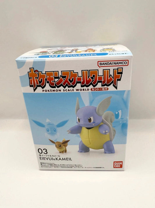 Pokemon Japanese Exclusive Eevee & Wartorle Figurine New and Sealed