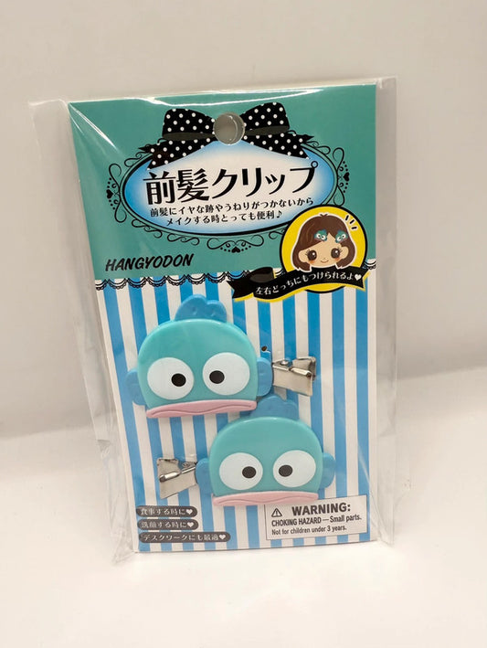 Sanrio Official Hangyodon Hair Clips