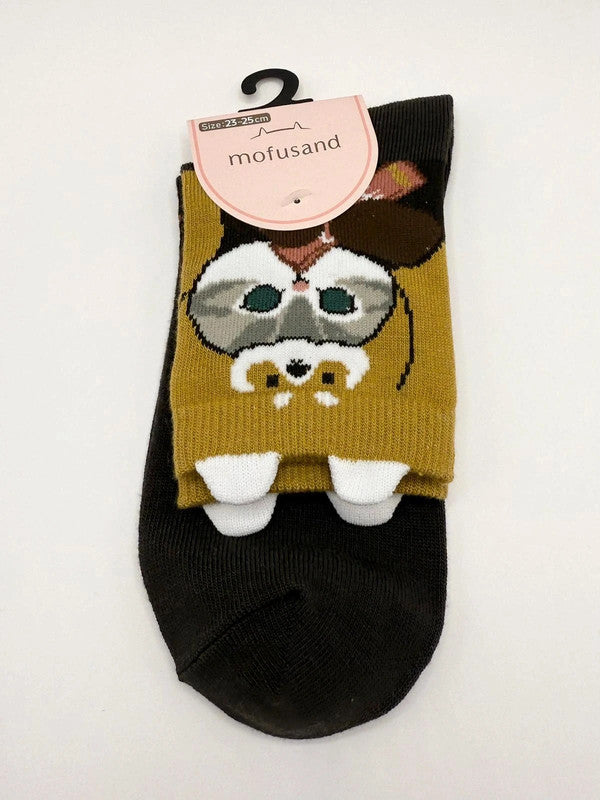 Women's Red Panda Mofusand Japan Exclusive Socks UK 4-7
