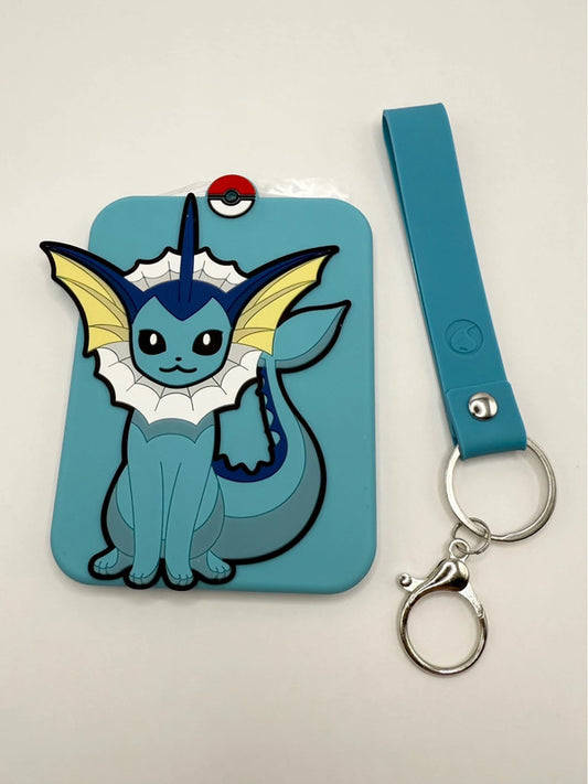 Pokemon Trading Card Game Chinese Simplified Vaporeon Card Display Case Keyring