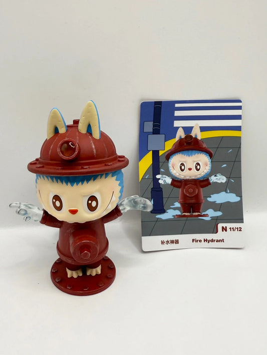 Pop Mart Almost Hidden Collection Labubu Fire Hydrant Figurine