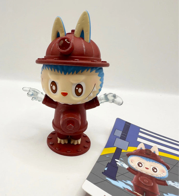 Pop Mart Almost Hidden Collection Labubu Fire Hydrant Figurine