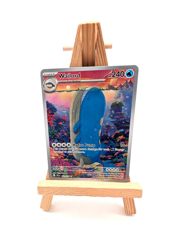 Pokémon TCG Wailord Journey Together Illustration Rare Card 162/159
