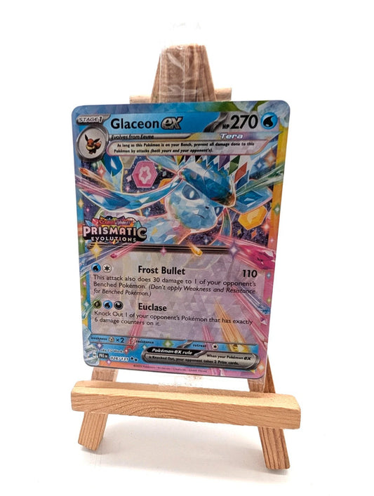 Glaceon EX 026/131 Prismatic Evolutions Stamped Promo Pokémon Card SEALED