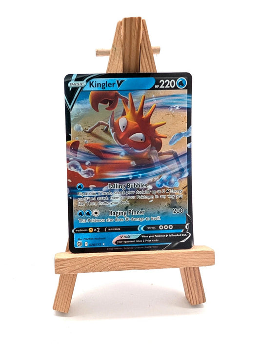 Kingler V 028/172 Ultra Rare Holo Pokémon 2022 Brilliant Stars