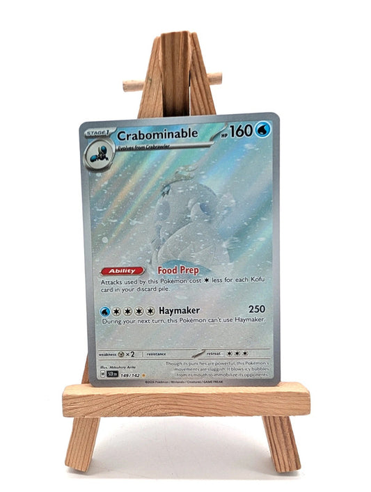 Pokemon Card Crabominable 149/142 Illustration Holo Rare Stellar Crown
