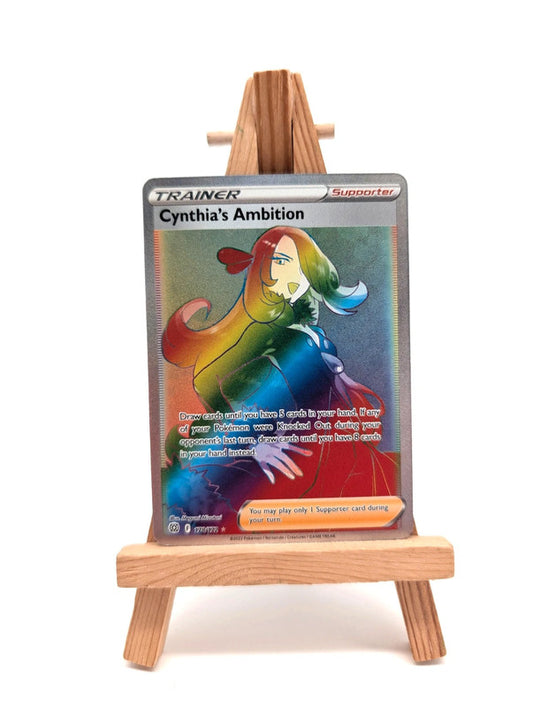 Cynthia's Ambition 178/172 Brilliant Stars Full Art Rainbow Rare Pokemon Card
