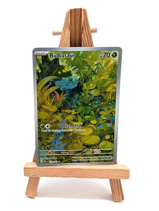 166/165 Bulbasaur - Pokemon 151 - English - Illustration Rare - Pokemon Card