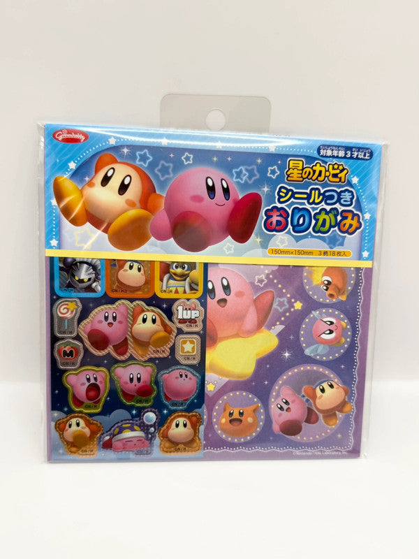 Kirby Nintendo Official Origami Paper & Sticker Set