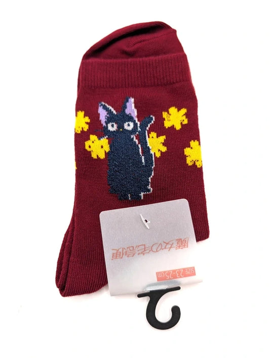 Studio Ghibli Official Kikis Delivery Service Jiji Cat Ankle Socks Women’s UK 3-7