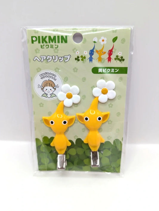 Nintendo Official Pikmin Yellow Hairclips New and sealed