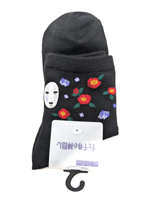 Studio Ghibli Official Spirited Away No Face Ankle Socks Women’s UK 3-7