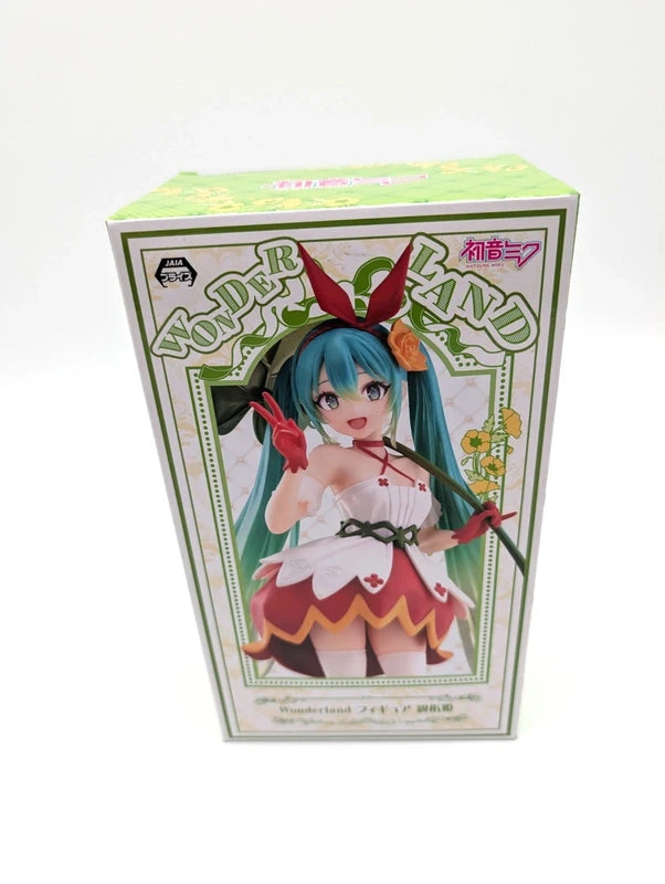 New & Sealed Hatsune Miku Wonderland Edition Figurine Official Red & Green Taito