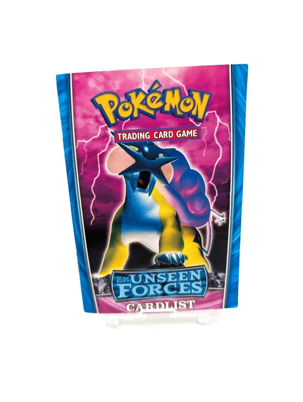 Pokemon Trading Card Game Ex Unseen Forces Cardlist And Rulebook