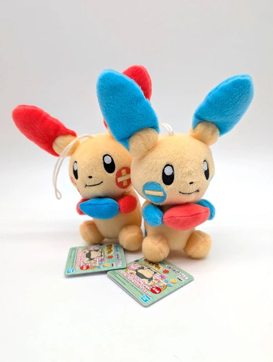 New with Tags Minun & Plusle Small Plushies Japanese Exclusive