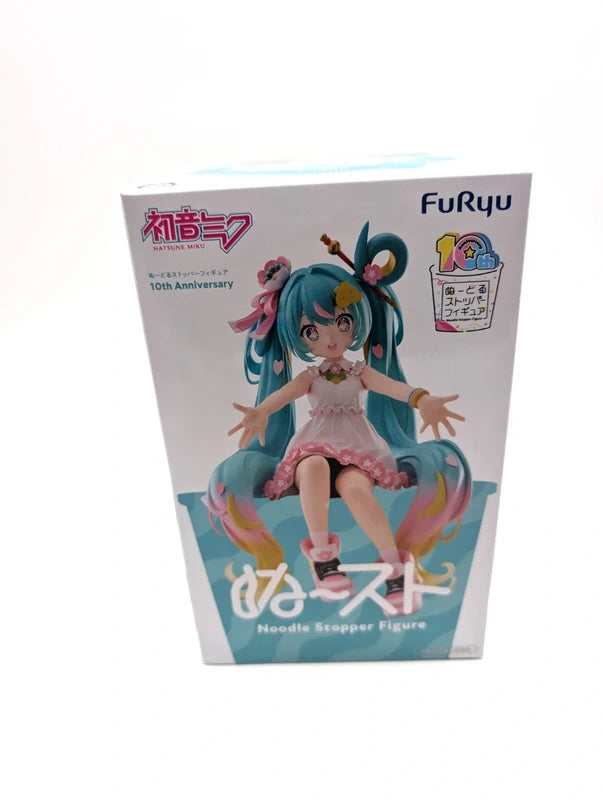 New & Sealed FuRyu Hatsune Miku Noodle Stopper Figurine 10th Anniversary Design