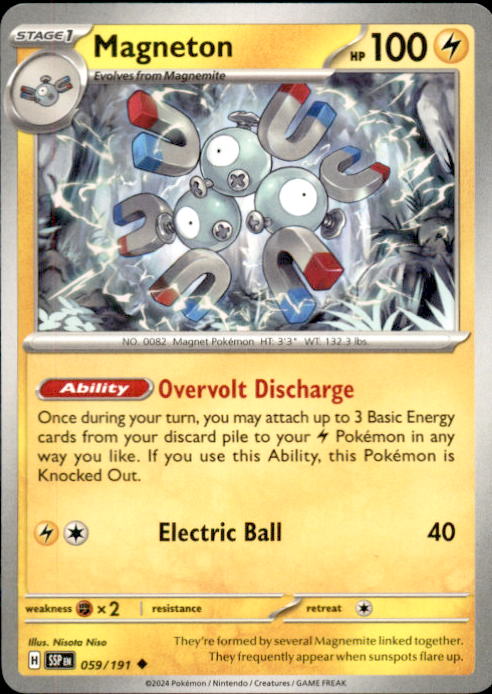 059/191 Surging Sparks Non Holo Magneton