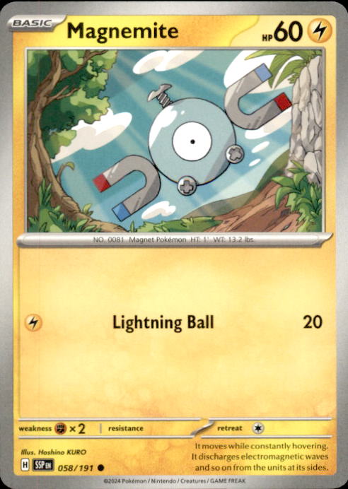 058/191 Surging Sparks Non Holo Magnemite