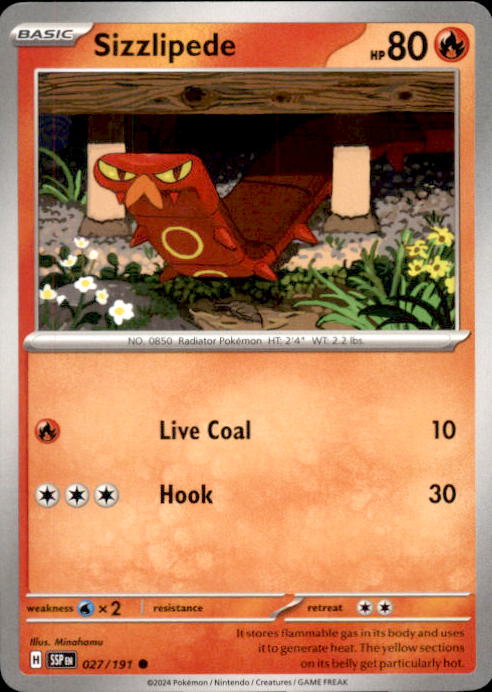 027/191 Surging Sparks Non Holo Sizzlipede