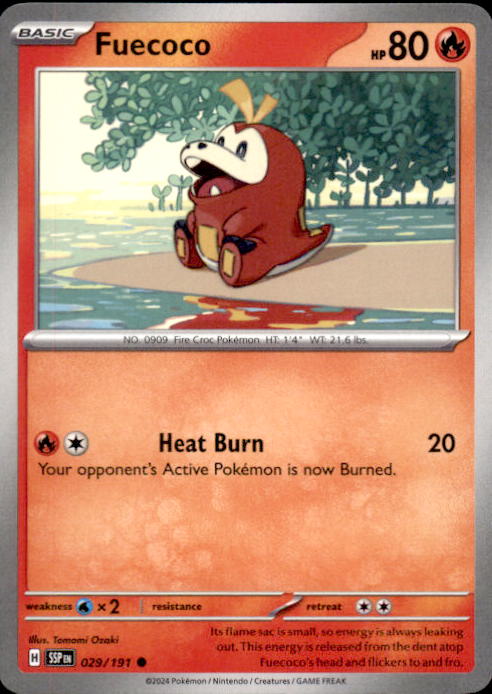 029/191 Surging Sparks Non Holo Fuecoco