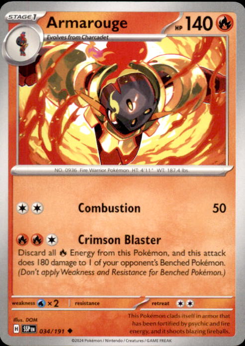 034/191 Surging Sparks Non Holo Armarouge