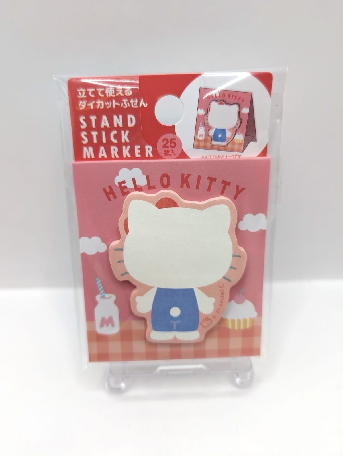 New & Sealed Hello Kitty Sanrio Official Post It Note Stand