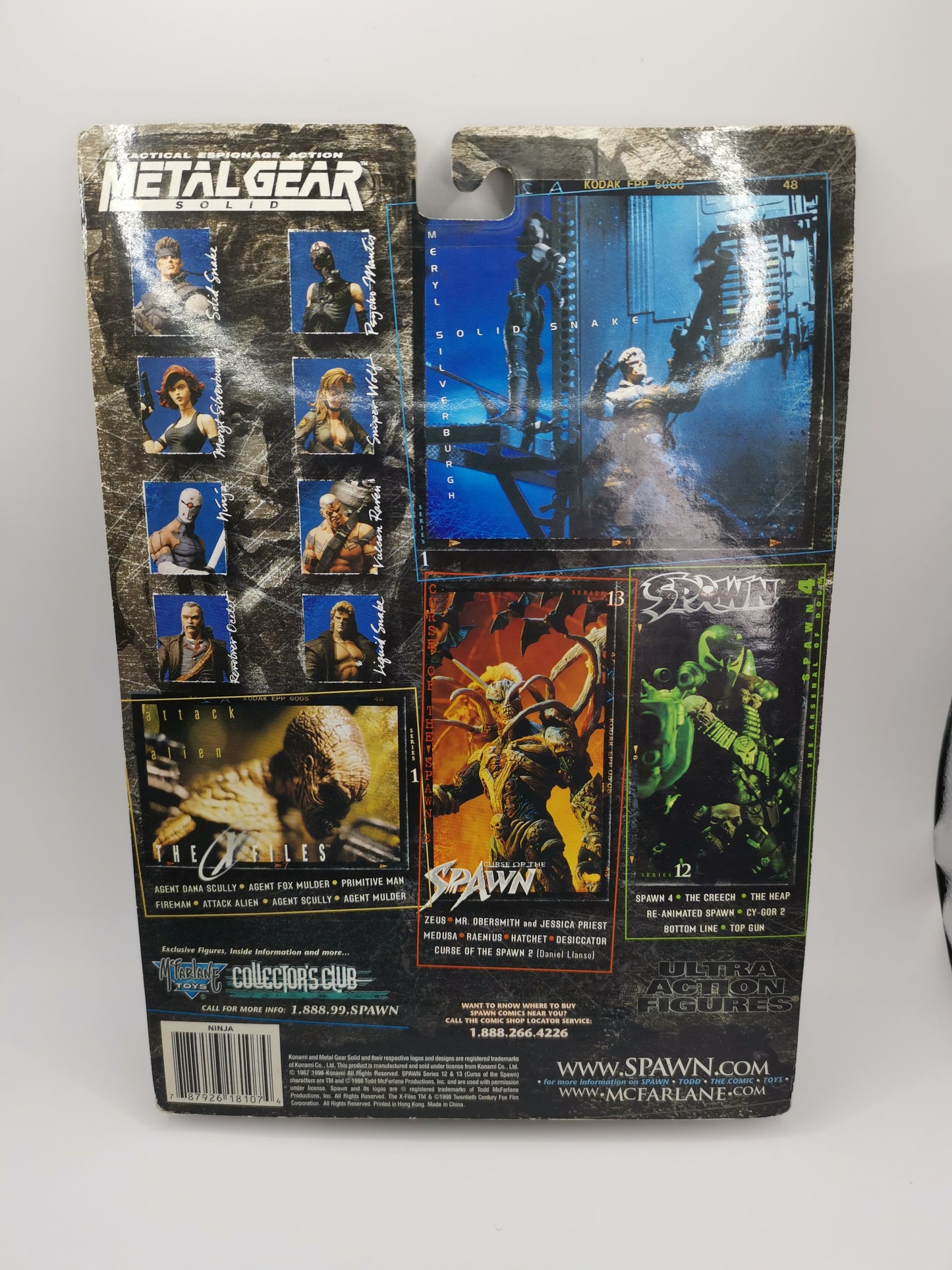 Konami McFarlane Toys metal gear ninja figurine sealed 1998