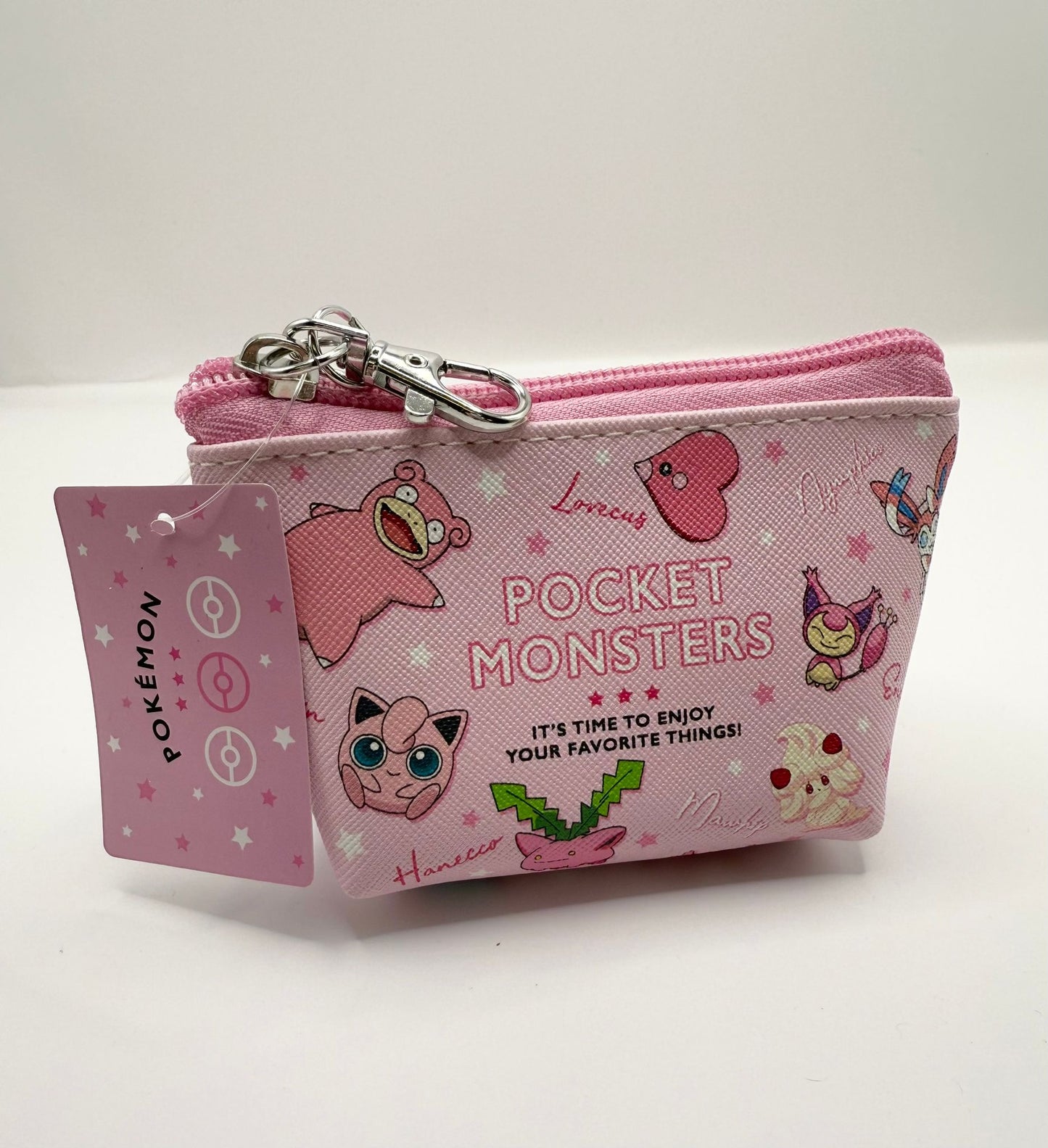 Pokemon Official Pink Design Coin Purse New