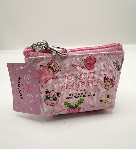 Pokemon Official Pink Design Coin Purse New