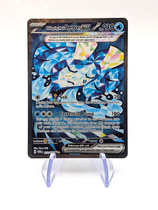 2024 Pokemon TWMen Twilight Masquerade 213/167 Wellspring Mask Ogerpon ex NM