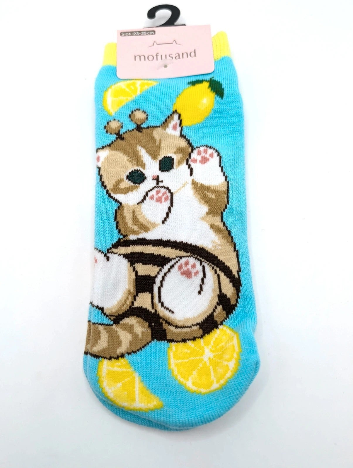 Adults Unisex Mofusand Lemon Japanese Exclusive Socks New with tags UK 4-8